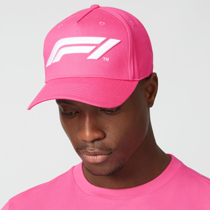 F1 FW LARGE LOGO BASEBALL CAP - pink